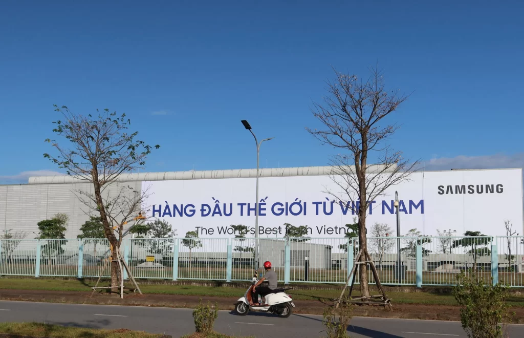 A Samsung factory in Thai Nguyen province, north of Hanoi, Vietnam. Photo: Reuters
